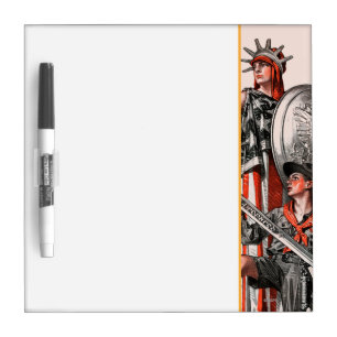 Boy Scout and Liberty Dry Erase Board