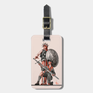 Boy Scout and Liberty Luggage Tag