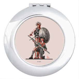 Boy Scout and Liberty Mirror For Makeup