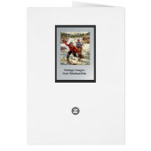 Boy scout by the camp fire cards (Back)