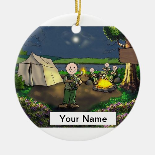 Boy Scout Ceramic Ornament