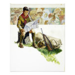 Boy Scout Map Norman Rockwell Type Of Art Photo Print