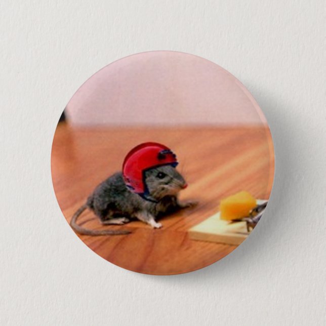 Boy Scout Mouse Pinback Button (Front)