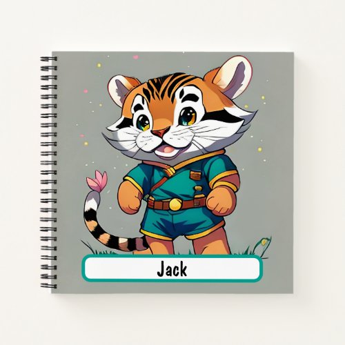 Boy Scout Tiger Cub Notebook With Custom Nametag