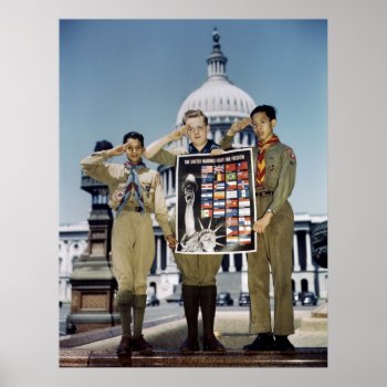 Boy Scouts In D.c.  1941 Poster by Photoblog at Zazzle