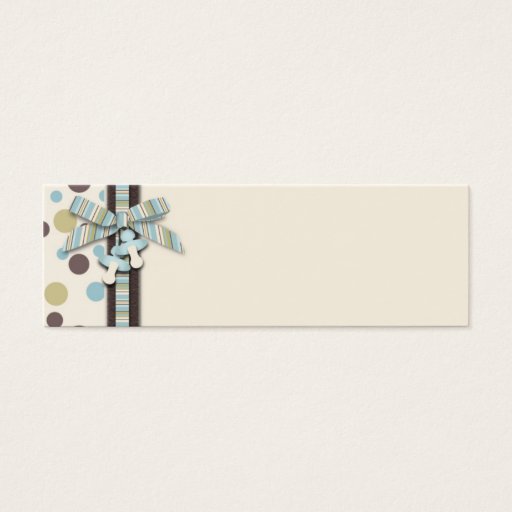 Customizable Boy Skinny Gift Tag 2 Business Cards