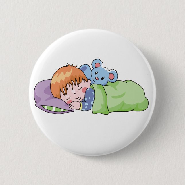 Boy Sleeping Button (Front)