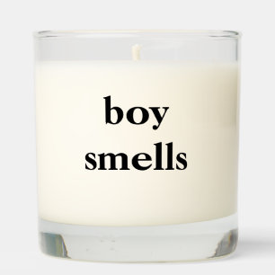 Boy Smells Scented Candle