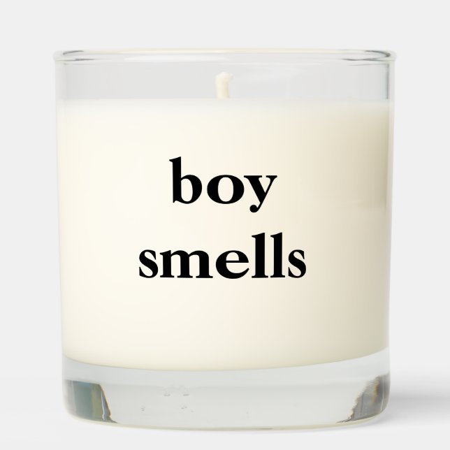 Boy Smells Scented Candle (Back)