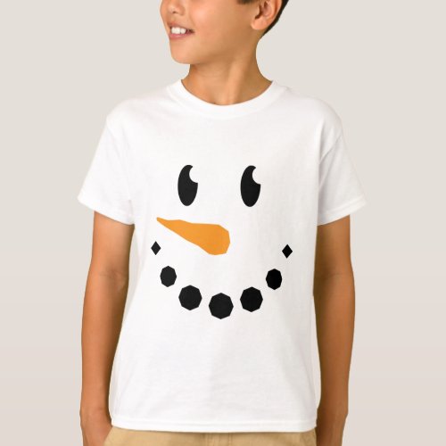 Boy Snowman T_shirt Design 1