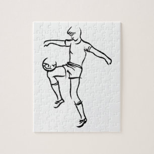 Boy Soccer Player Jigsaw Puzzle