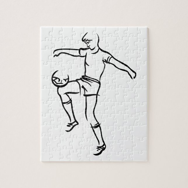 Boy Soccer Player Jigsaw Puzzle (Vertical)