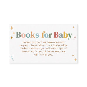 Boy Some Bunny Baby Shower Books for Baby Enclosure Card