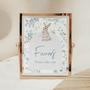Boy Some Bunny Baby Shower Favors Sign