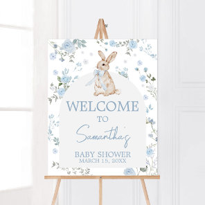Boy Some Bunny Baby Shower Welcome Poster
