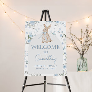Boy Some Bunny Baby Shower Welcome Sign