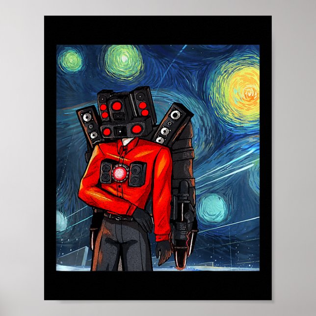 Boy Speakerman Video Game Controller Gamer  Poster (Front)