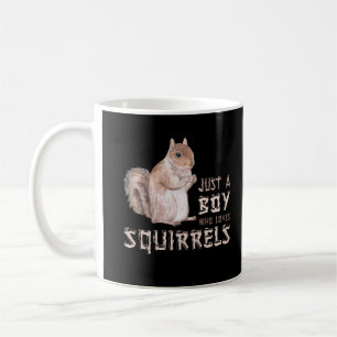 Boy Squirrel Lover Coffee Mug