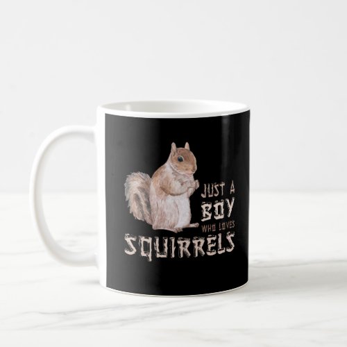 Boy Squirrel Lover Coffee Mug