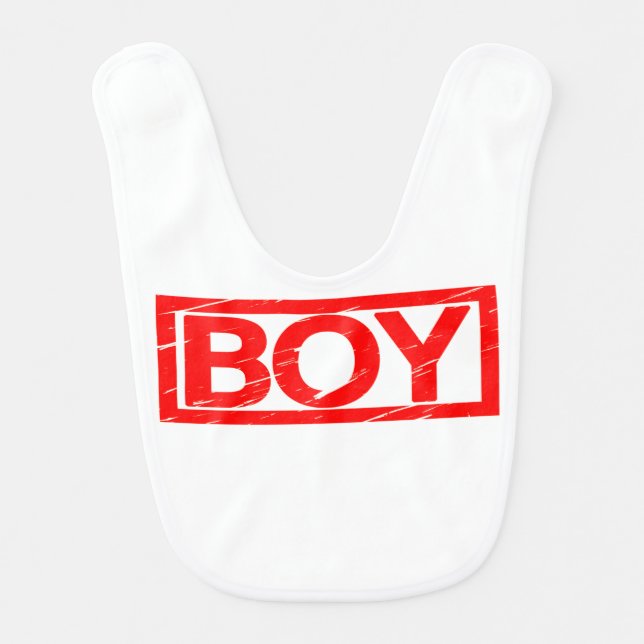 Boy Stamp Baby Bib (Front)