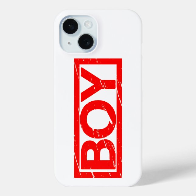 Boy Stamp Case-Mate iPhone Case (Back)