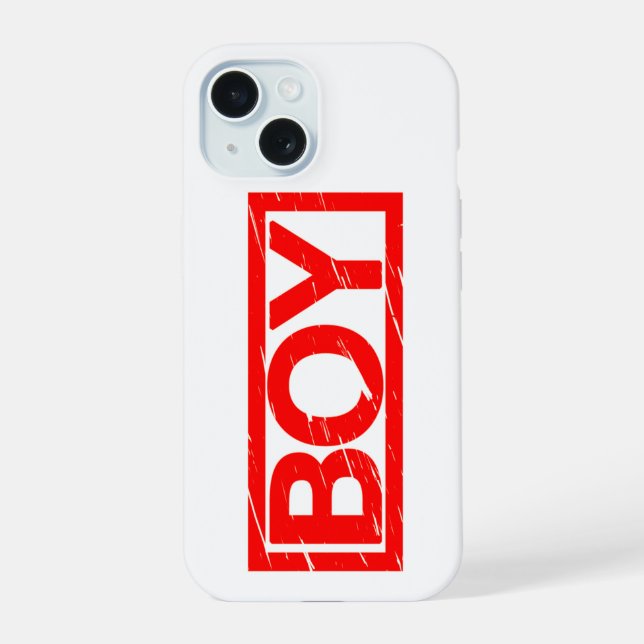 Boy Stamp Iphone Case (Back)