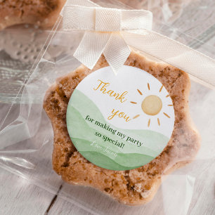 Boy Sunshine 1st Birthday Sticker Labels
