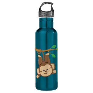 Boy Swinging Monkey Water Bottle