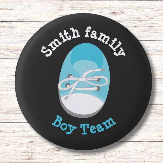 boy team gender reveal button (Creator Uploaded)