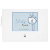 Boy Teddy Bear Blank Card (Back Horizontal)