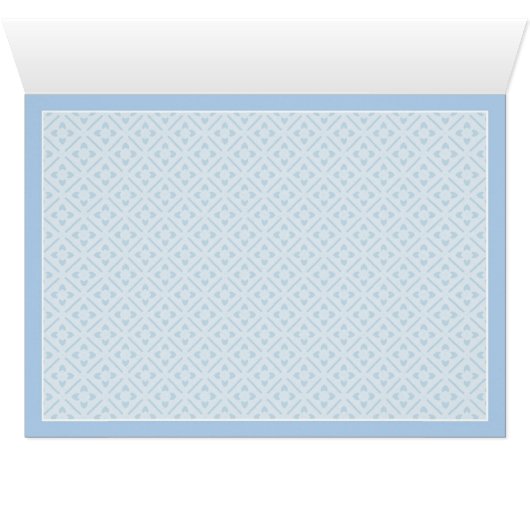 Boy Teddy Bear Blank Card (Inside Horizontal (Bottom))