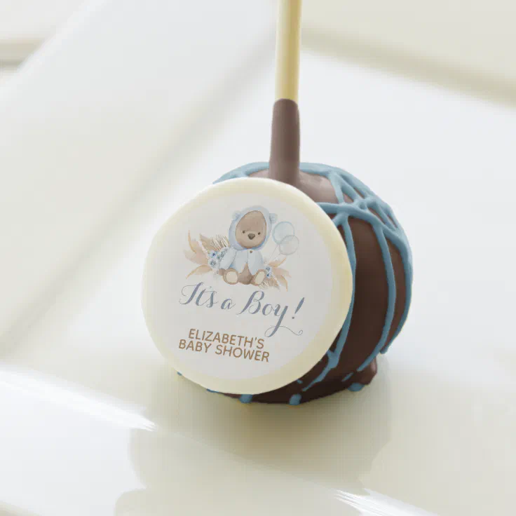 baby shower cake pops boy