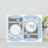 Boy Teddy Bear Puff Box (Standing Front)