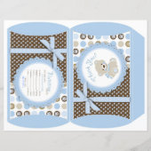 Boy Teddy Bear Puff Box (Front)