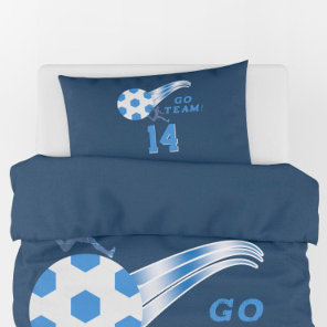 Boy Teen Soccer Ball Athlete Name Personalized Pillow Case