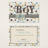 Boy Thank You Note (Front & Back)