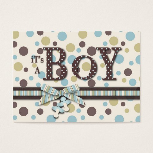 Customizable Boy Thank You Note Business Card Template