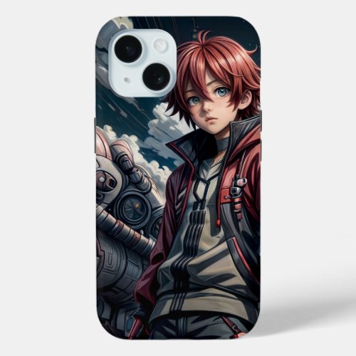 Boy Theme Anime iPhone 15 Case