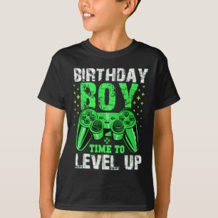 Boy Time To Level Up Video Game Birthday Boys Yout T-Shirt