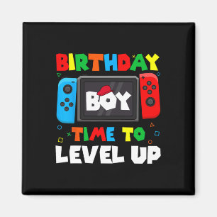 Boy Time To Level Up Video Game Birthday Gamer 4  Magnet