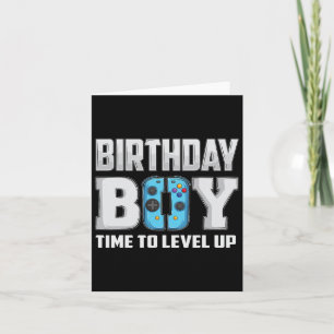 Boy Time To Level Up Video Game Birthday Gamer 9 Card