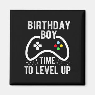 Boy Time To Level Up Video Game Birthday Gift 2 Magnet