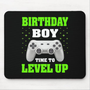 Boy Time To Level Up Video Game Birthday Gift Boys Mouse Pad