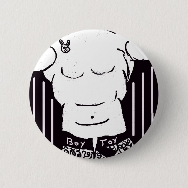 Boy Toy Button! Pinback Button (Front)