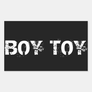 BOY TOY RECTANGULAR STICKER