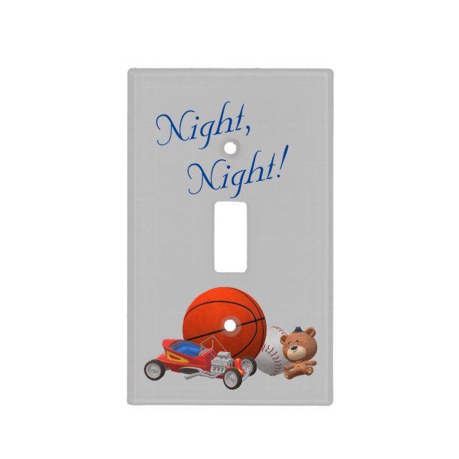 Boy Toys Themed  Light Switch Cover (Front)