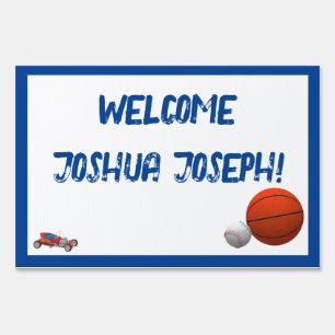 Boy Toys Themed Yard Sign