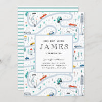 Boy Trucks And Cars City Second Birthday Party