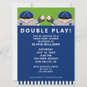 Boy Twins Baby Shower Invitation (Front)