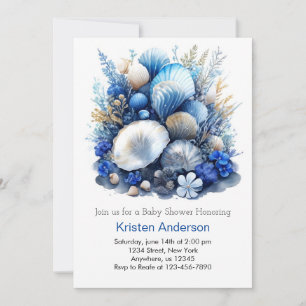 Boy Under the Sea Baby Shower Invitation